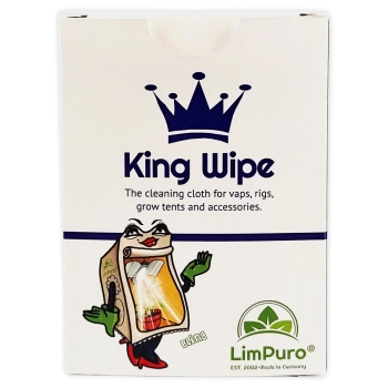 LimPuro King Wipes Reinigungstücher 12 Stück Growzelt Vaporizer Dab Rigs 1