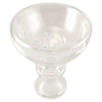 Glas Shisha Kopf Transparent 6-Loch 2