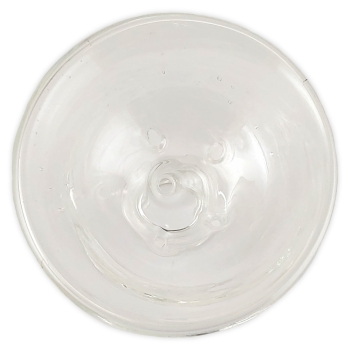 Glas Shisha Kopf Transparent 6-Loch 3