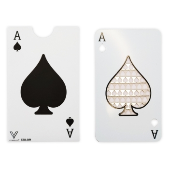 V-Syndicate Grinder Card Ace of Spades Pik-Ass 1