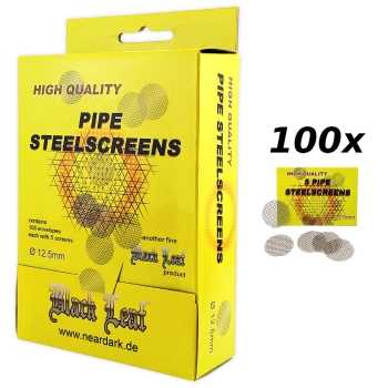 100x 5er Pack Black Leaf Einlegesiebe grob 12,5mm Edelstahl Siebe Kopf 1