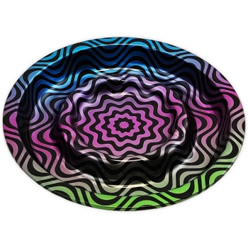 FIRE-FLOW CS Aschenbecher Trippy #4 Ø 13,5cm Metall Ascher 2