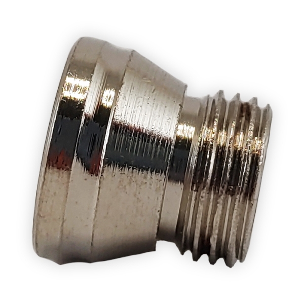 Acrylbong Kopf Metall Farbe Silber 1,2cm inkl. Schraubgewinde 2