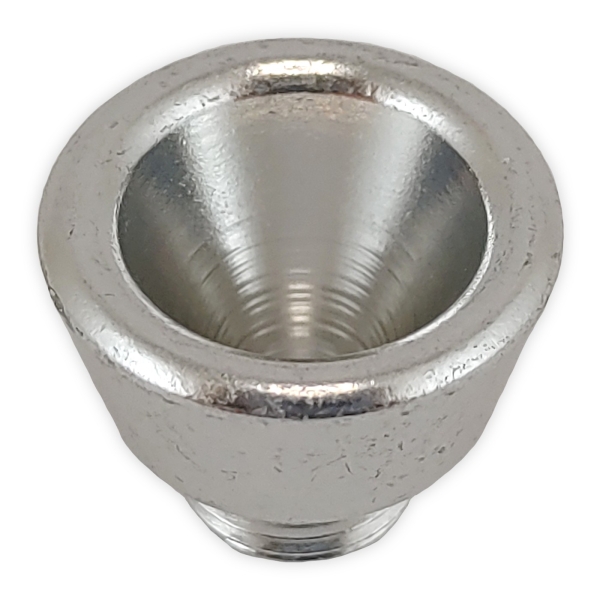 Acrylbong Kopf Metall Farbe Silber 1cm inkl. Schraubgewinde 2