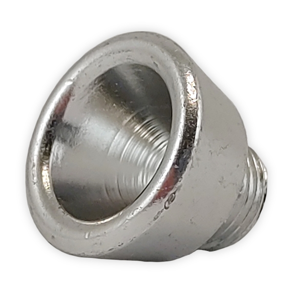 Acrylbong Kopf Metall Farbe Silber 1cm inkl. Schraubgewinde 3