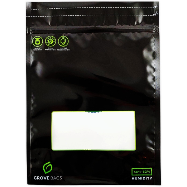 Grove Bags TerpLoc 100g Zip-Beutel mit Fenster 240x333x127mm 1
