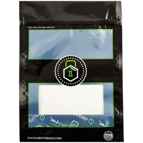 Grove Bags TerpLoc 100g Zip-Beutel mit Fenster 240x333x127mm 2
