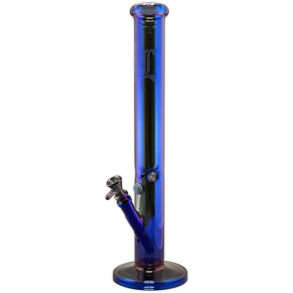 Glasbong Black Leaf Neverland Lila/Blau Metallic 45cm 18.8 auf 14.5 Schliff Eisbong 1