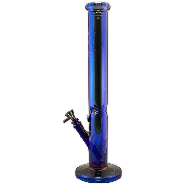 Glasbong Black Leaf Neverland Lila/Blau Metallic 45cm 18.8 auf 14.5 Schliff Eisbong 2
