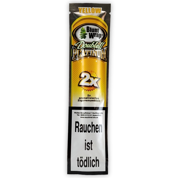 Blunt Wrap Double Platinum Yellow 2er Pack Mango Aroma 1