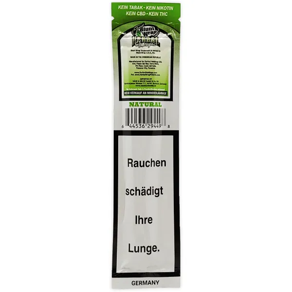 Blunt Wrap Herbal Natural 2er Pack inkl. 2 Tips Neutrales Aroma 2