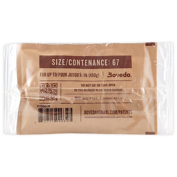 Boveda Feuchtigkeitsregler 58% RH S67 Humidor Bag für Kräuter 2