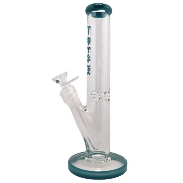 Glasbong CALVO® Straight Tube Premium Blue 25cm 18.8 auf 14.5 Schliff 2