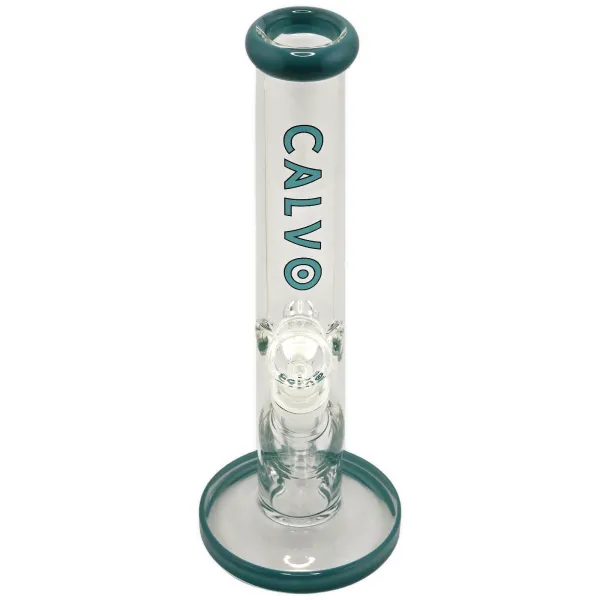 Glasbong CALVO® Straight Tube Premium Blue 25cm 18.8 auf 14.5 Schliff 3