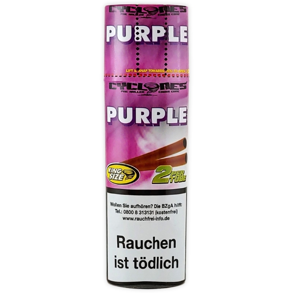 Cyclones Blunts Purple 2er Pack Blunt Hülsen Traube Aroma 1