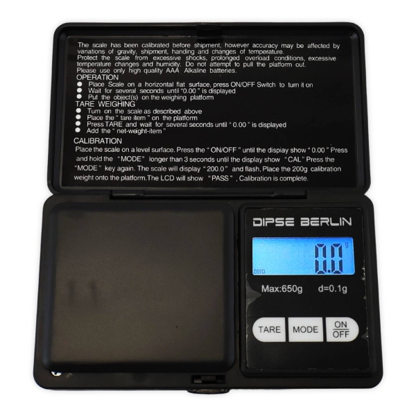 Digitale Feinwaage Dipse City-Special Berlin 650g x 0,1g inkl. 2x AAA Batterien 1