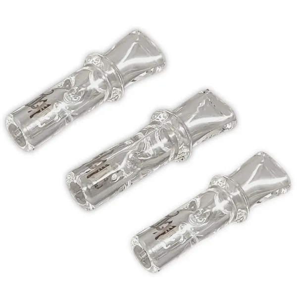 3x Black Leaf Glas Tips 7mm Glasfilter Flaches Mundstück 2