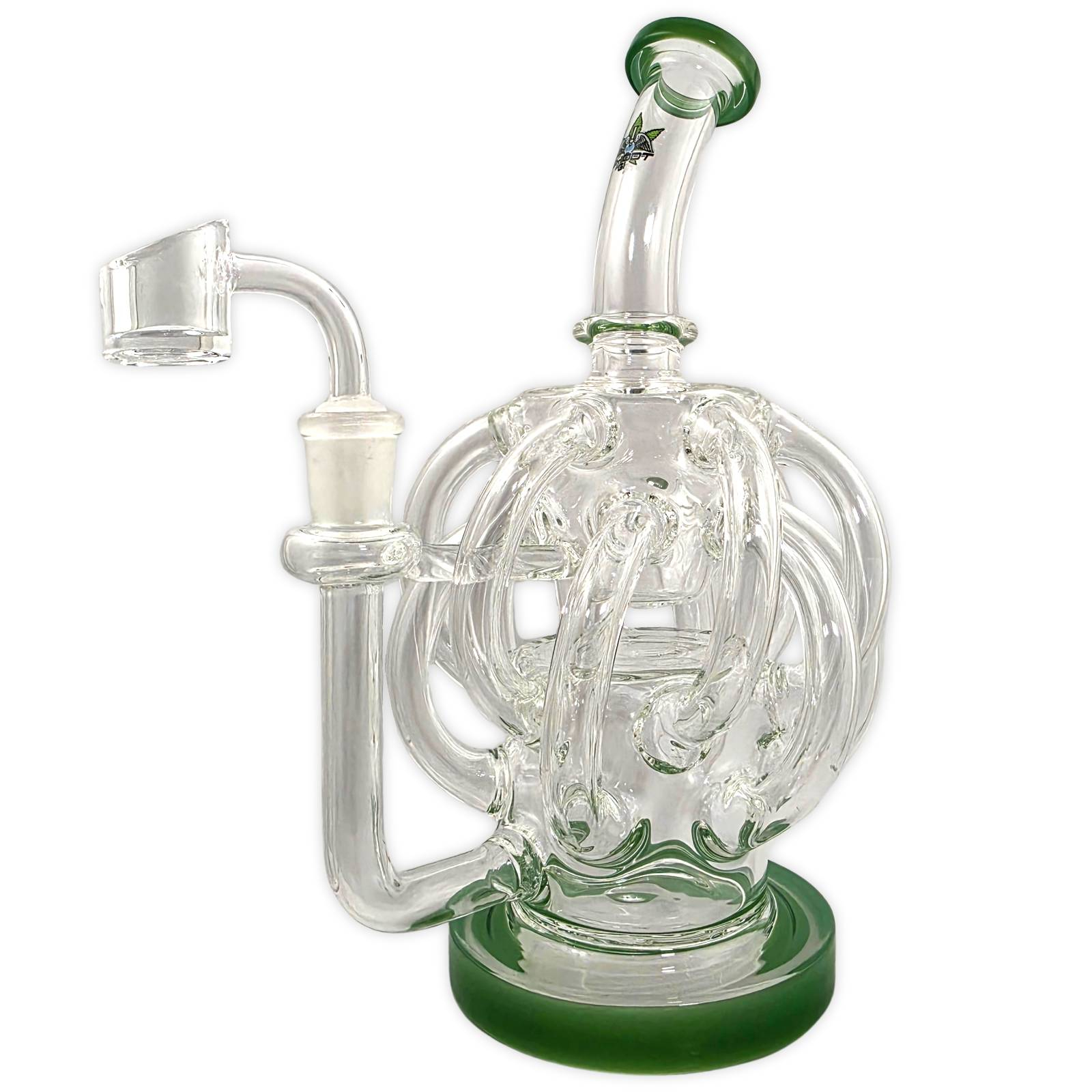 Glasbong GHODT Octopus Dab-Rig 24cm 14.5 Schliff 16 Arm Doppelkammer Bong 2