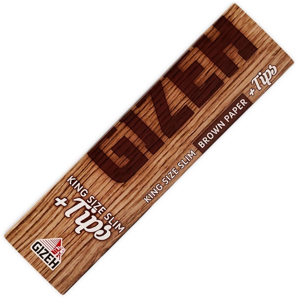 Gizeh Brown King Size 34 Blatt + 34 Tips 1
