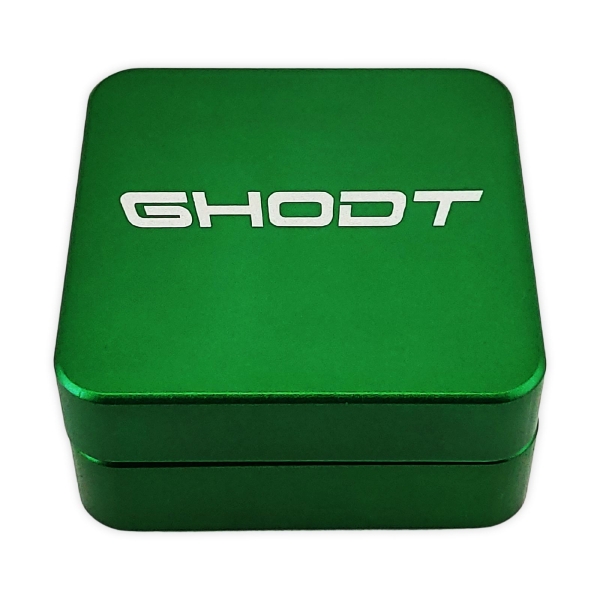 Ghodt 2-Part Square Grinder Ø 50mm Grün Alu CNC 1