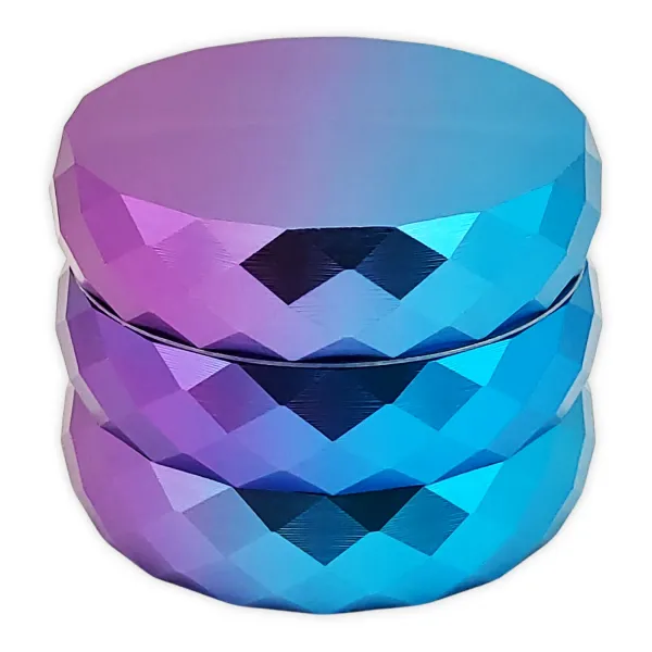 Grinder DIPSE Diamond 4-Part Ø 53mm Blau/Lila Alu CNC 1