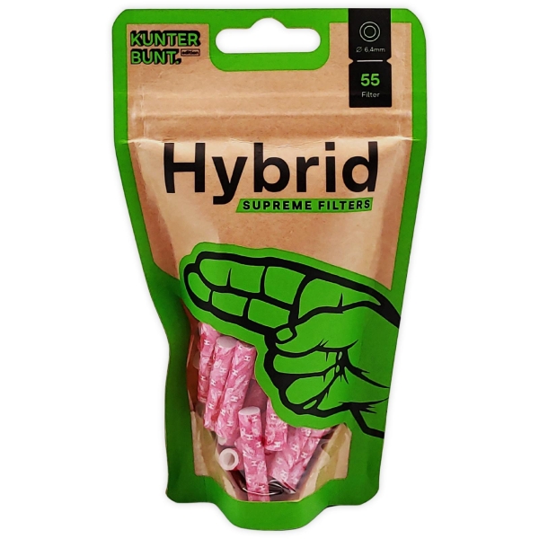 Hybrid Supreme Filters Magenta Ø6,4mm 55 Stück Zellstoff-Aktivkohle-Filter 1