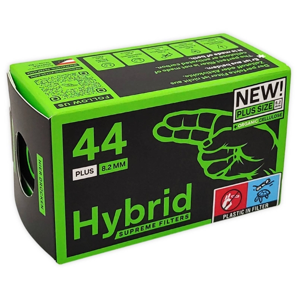Hybrid Supreme Filters Plus Size Ø8,2mm 44 Stück Zellstoff-Aktivkohle-Filter 2