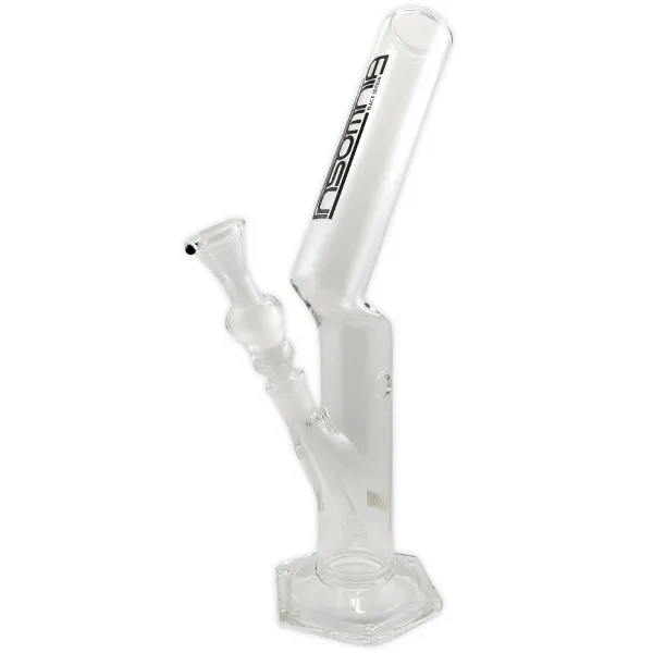 Glasbong Insomnia Black Edition 38cm 18.8 Schliff Zick-Zack Zylinder Bong 1