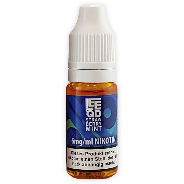 LEEQD Fresh Strawberry Mint 10ml Liquid E-Zigarette 6mg Nikotin 2