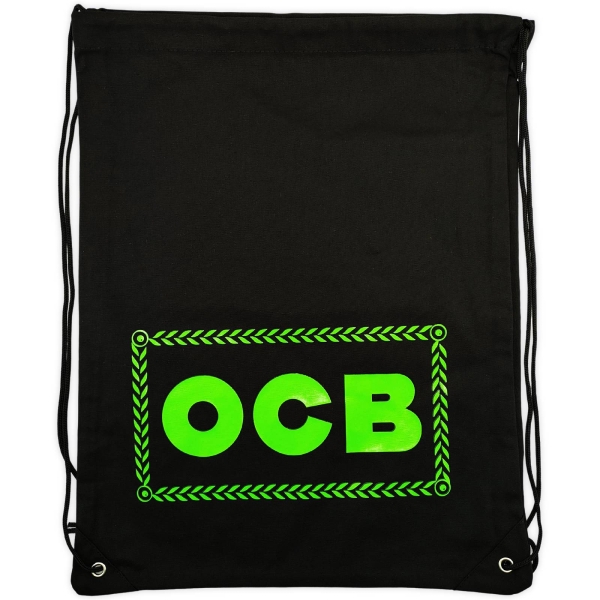 OCB Turnbeutel 38x48cm Farbe Schwarz / Grün Stoffbeutel 2