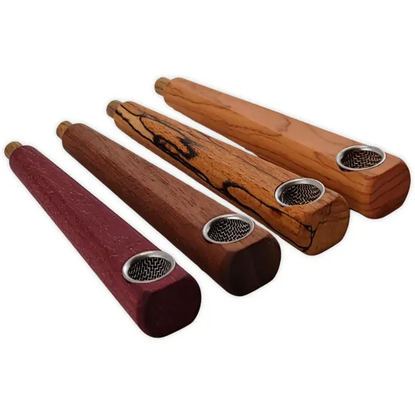 Calumet Holzpfeife 9,5cm OnePiece mit Aktivkohlefilter Ø6mm Holzauswahl 2