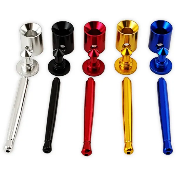 Metall Pfeife Spezialkopf 9,5cm verschiedene Farben 3