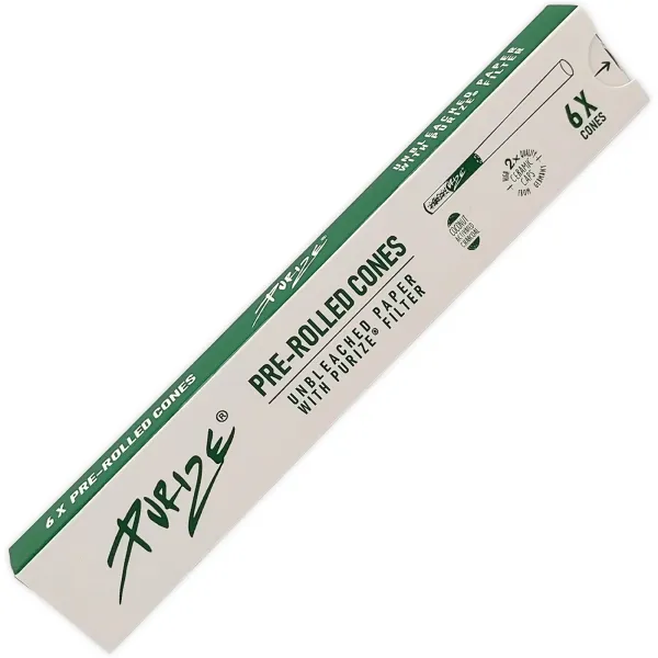 Purize Pre-Rolled Cones KS 6er Pack mit Ø6mm Aktivkohlefilter 1