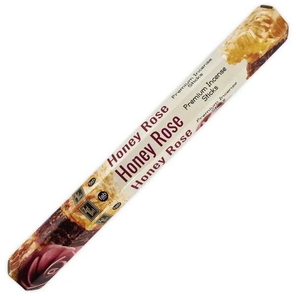 Zed Black Incense Sticks Honey Rose Räucherstäbchen Indien 20 Stück 1