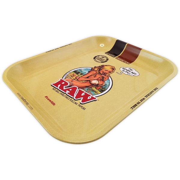 RAW Bikini Girl Rolling Tray Drehunterlage Big Size Tablett 2