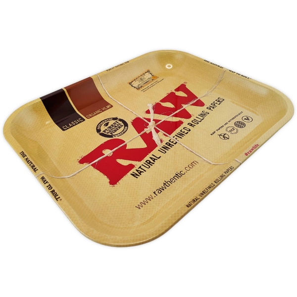 RAW Classic Brown Rolling Tray Drehunterlage Big Size Tablett 2