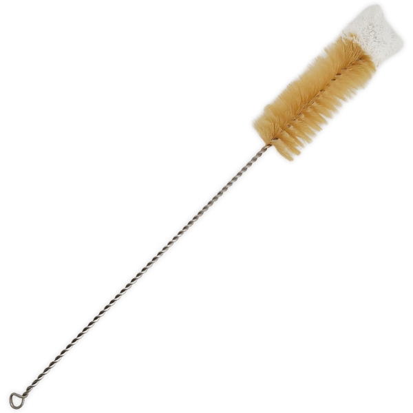 Reinigungsbürste 55cm Nylonborsten / Wollkopf & Edelstahlgriff mit Öse 1