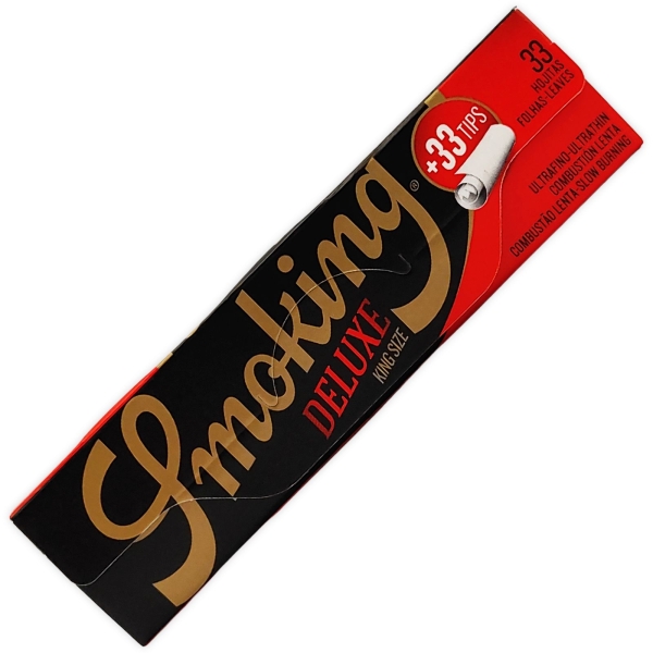 Smoking Longpaper + Tips Deluxe King Size Slim 33 Blatt + 33 Tips 1