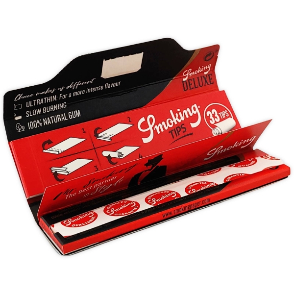 Smoking Longpaper + Tips Deluxe King Size Slim 33 Blatt + 33 Tips 2