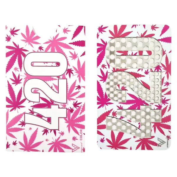 V-Syndicate Grinder Card 420 Pink Scheckkarte 1