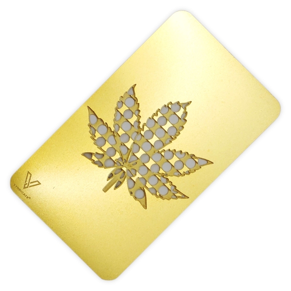 V-Syndicate Grinder Card Golden Leaf Scheckkarte 2