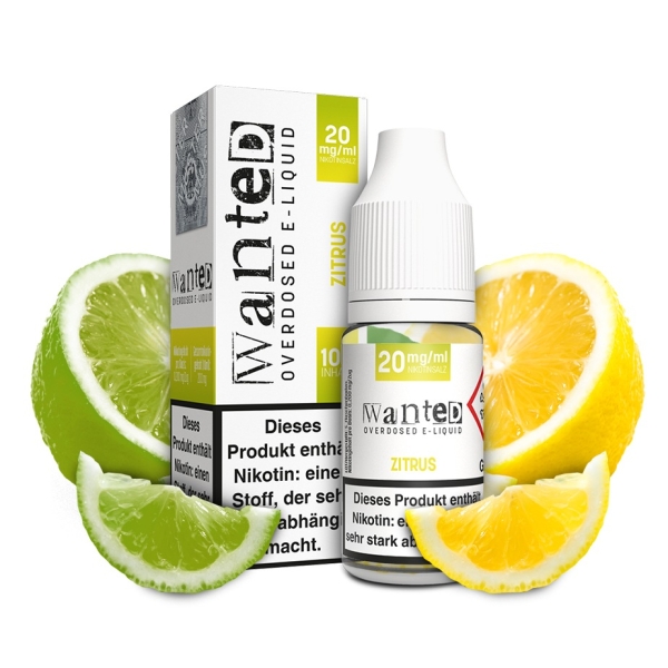 Wanted Zitrus 20mg Overdosed 10ml Nikotinsalzliquid 2