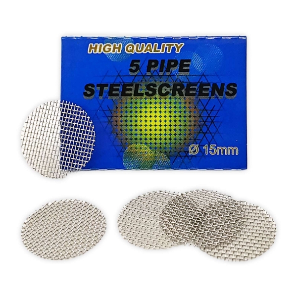 100x 5er Pack Black Leaf Einlegesiebe grob 15mm Edelstahl Siebe Kopf 2