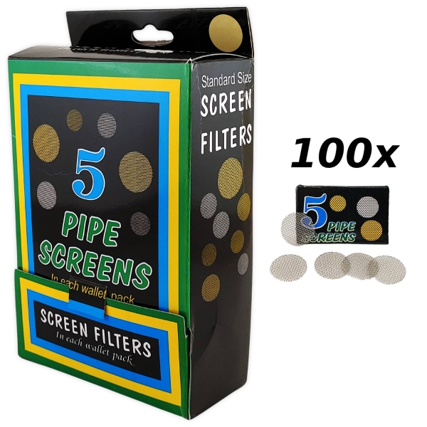 100x 5er Pack Einlegesiebe grob 15mm Stahl Siebe Kopf 1