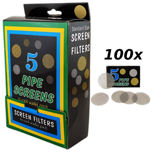 100x 5er Pack Shanti Einlegesiebe fein 20mm Stahl Siebe Kopf 1