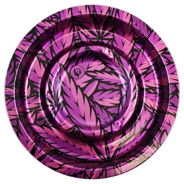 FIRE-FLOW CS Aschenbecher Purple Leaves Ø 13,5cm Metall Ascher 1