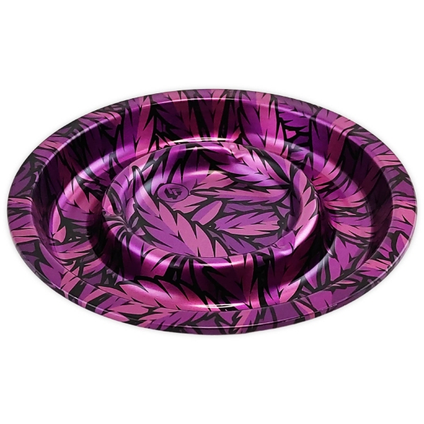 FIRE-FLOW CS Aschenbecher Purple Leaves Ø 13,5cm Metall Ascher 2
