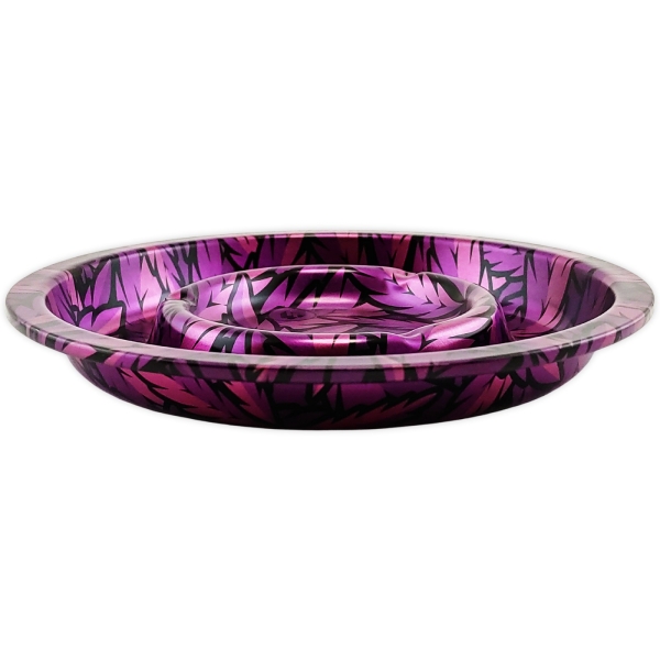 FIRE-FLOW CS Aschenbecher Purple Leaves Ø 13,5cm Metall Ascher 3