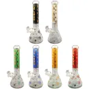 Glasbong Blaze Golden Leaf 34,5cm Farbauswahl 18.8 auf 14.5 Schliff Kolben Eisbong 1
