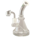 Ghodt Erlenmeyer Kräuter & Dabbing Glasbong 17cm 14.5 Schliff Kolben Bong 1